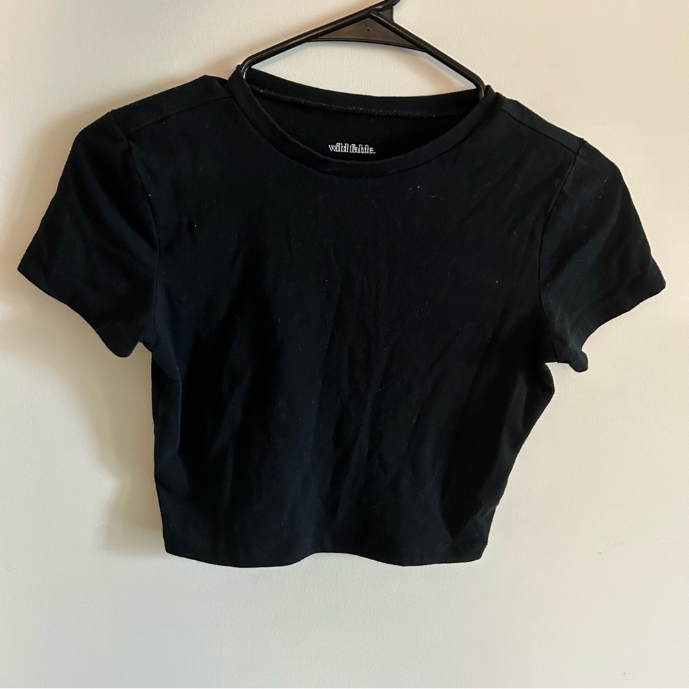 Wild Fable Black Crop